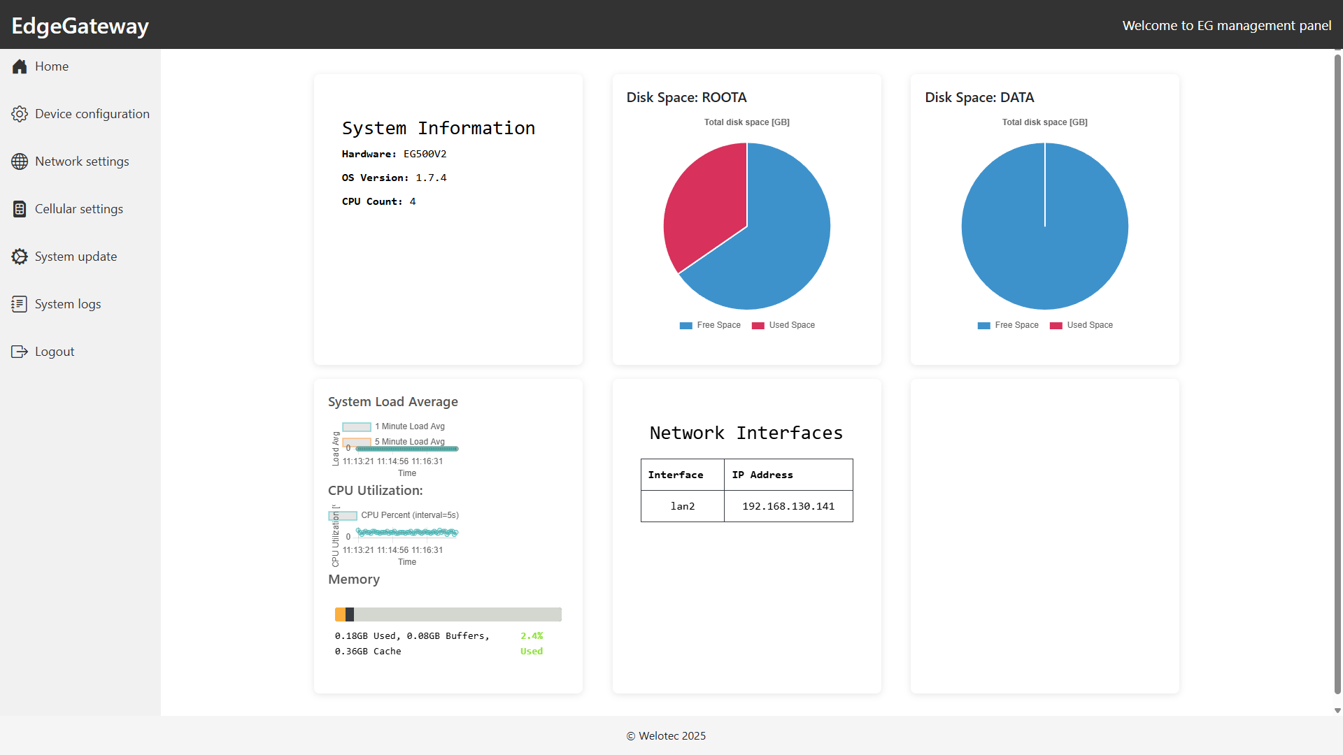 Home Dashboard